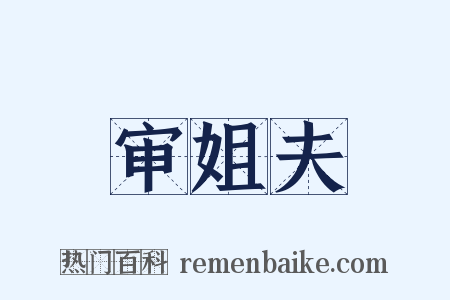审姐夫是什么意思的图片